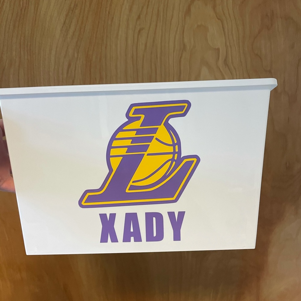 Personalized LA Lakers easter basket can be custom